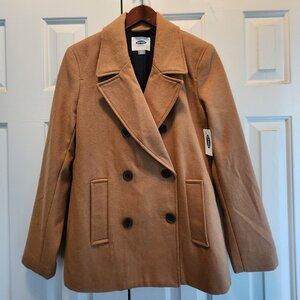 Old Navy Double-Breasted Peacoat - Size M - Camel